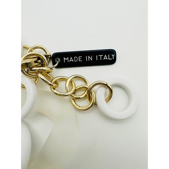 Alisha D chunky acrylic chain Necklace 20” made in Italy - Picture 5 of 5